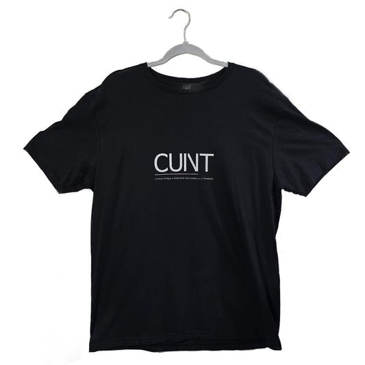 CUIVT T-Shirt Black with Silver Text